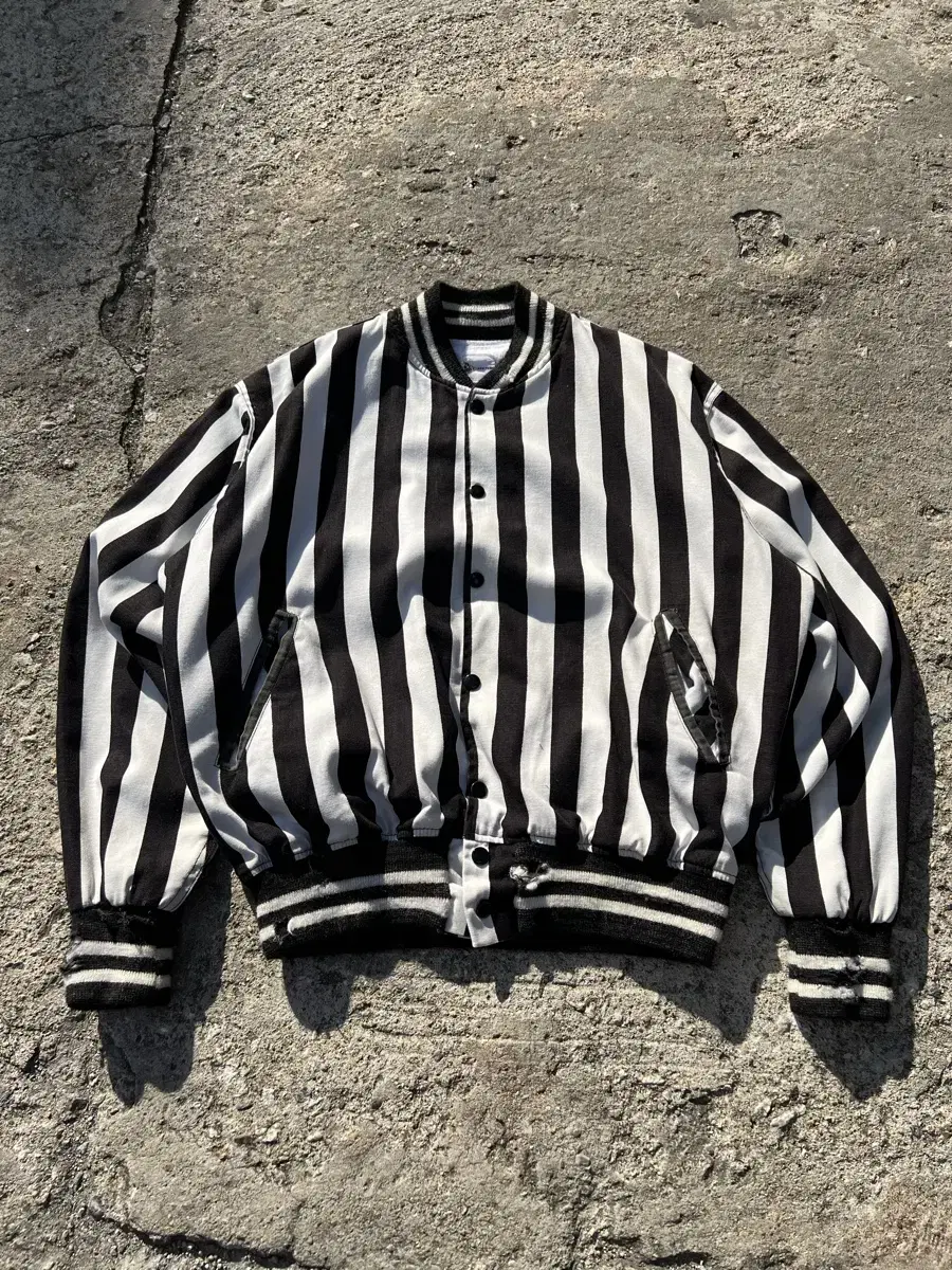 1950s VINTAGE REFEREE STRIPE 50s 봄버자켓