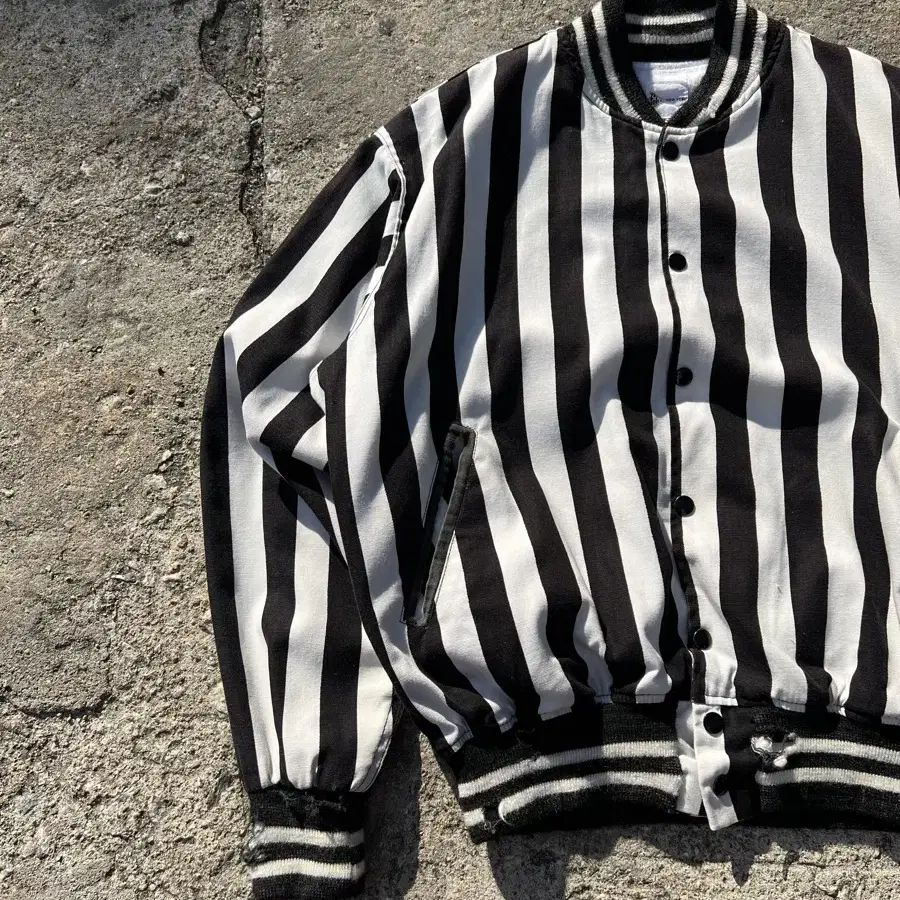 1950s VINTAGE REFEREE STRIPE 50s 봄버자켓