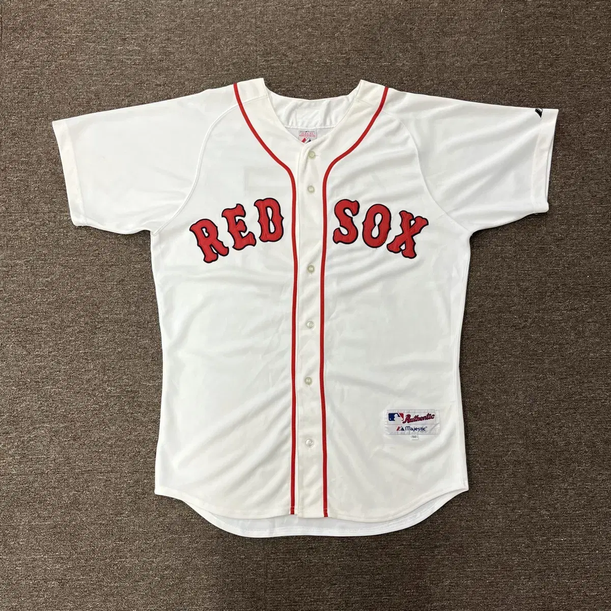 (2XL) 00s Majestic Boston Red Sox Baseball Jersey