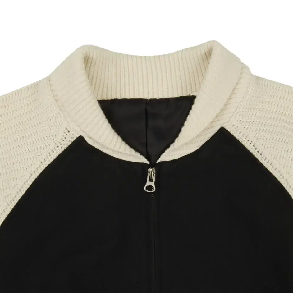 마뗑킴 matin kim KNIT MIXING LEATHER JUMPER