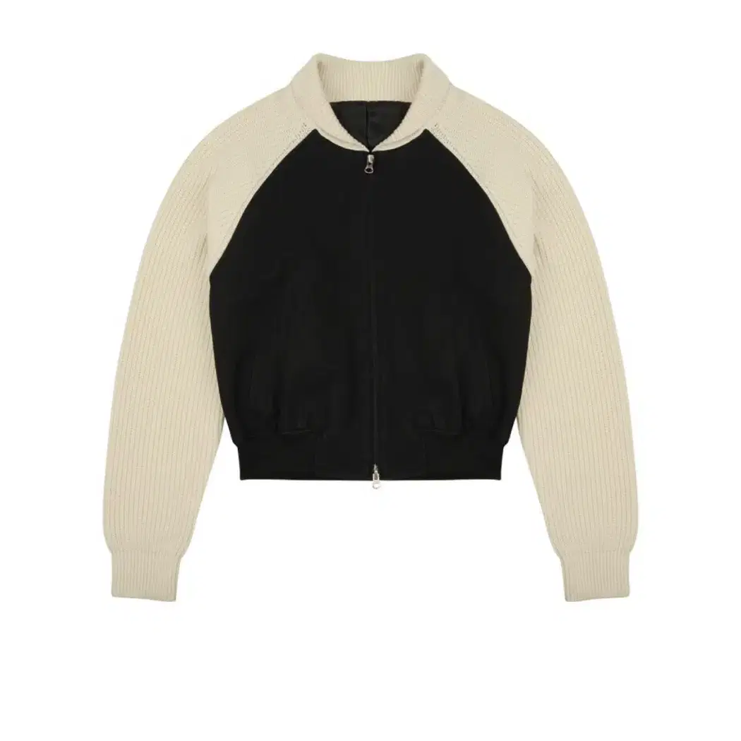 마뗑킴 matin kim KNIT MIXING LEATHER JUMPER