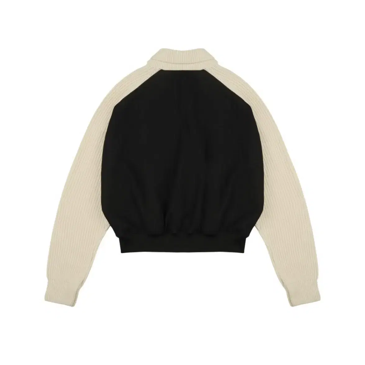 마뗑킴 matin kim KNIT MIXING LEATHER JUMPER