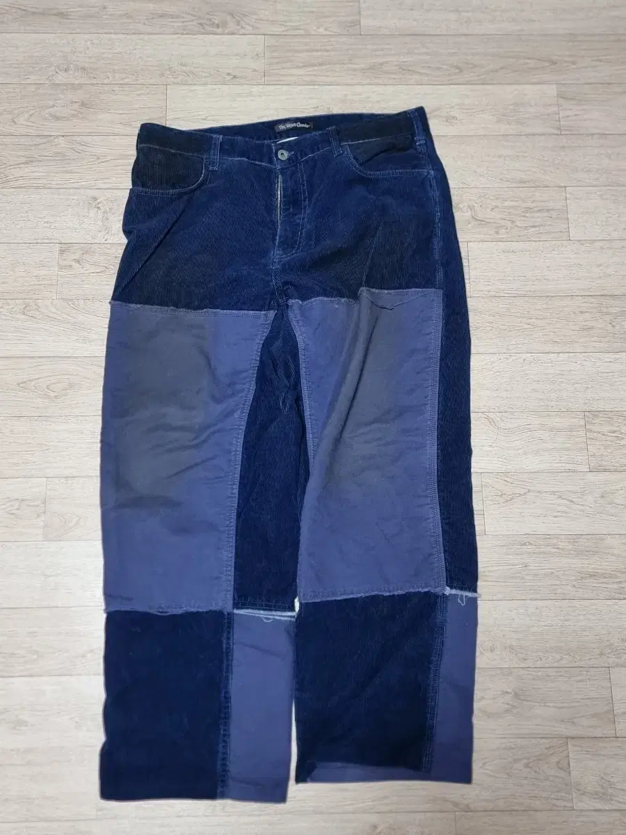 Derwecoz Indigo Corduroy Double Knee Pants 2