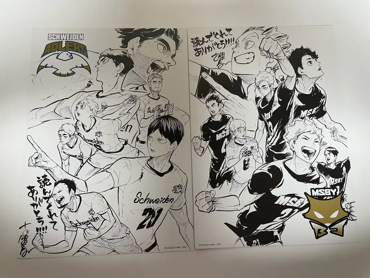 Haikyuu 8.5 Years poster pre-order benefit postcard Blackjackal Adlers wts Bulk