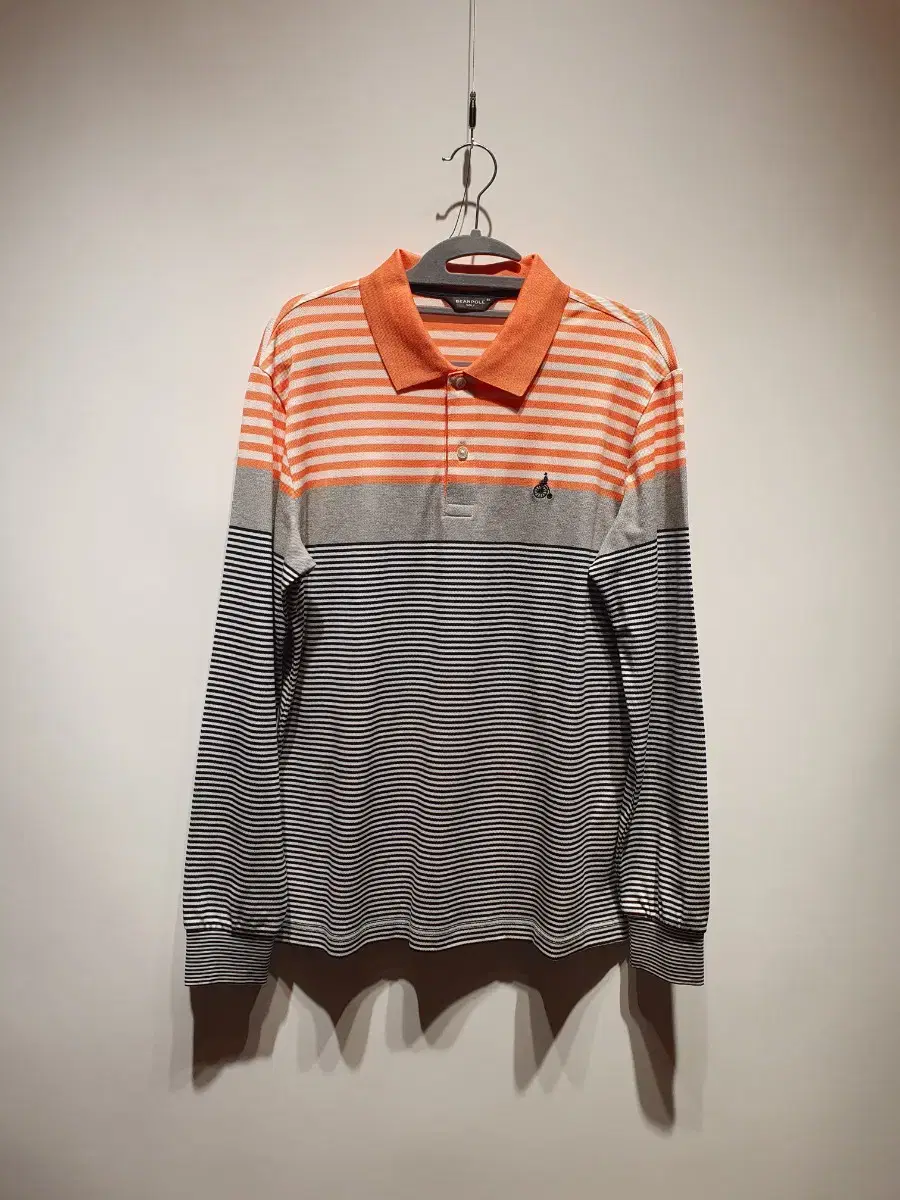 [Free Shipping] Beanpole Men's Striped kara Long Sleeve T-Shirt 95 Men