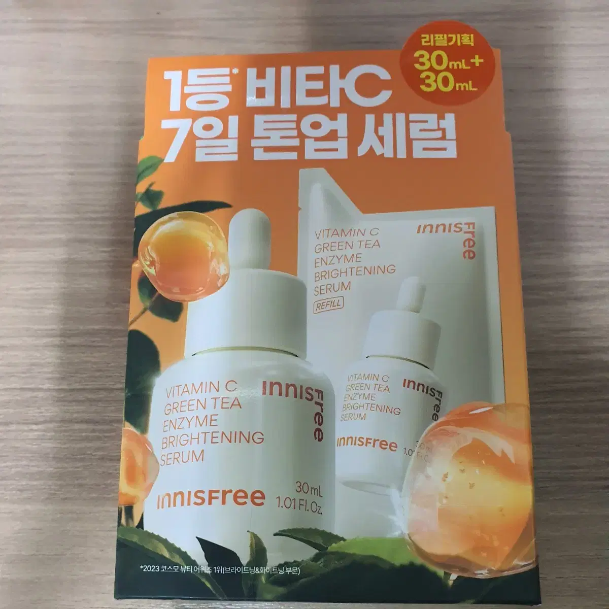 이니스프리 비타C 7일 톤업 세럼 30ML 리필 기획(+리필팩 30ML)