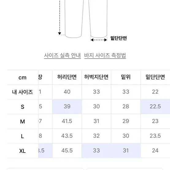 앤더슨벨 유니섹스 리메이드 스트레이트 레그 진 (XL)