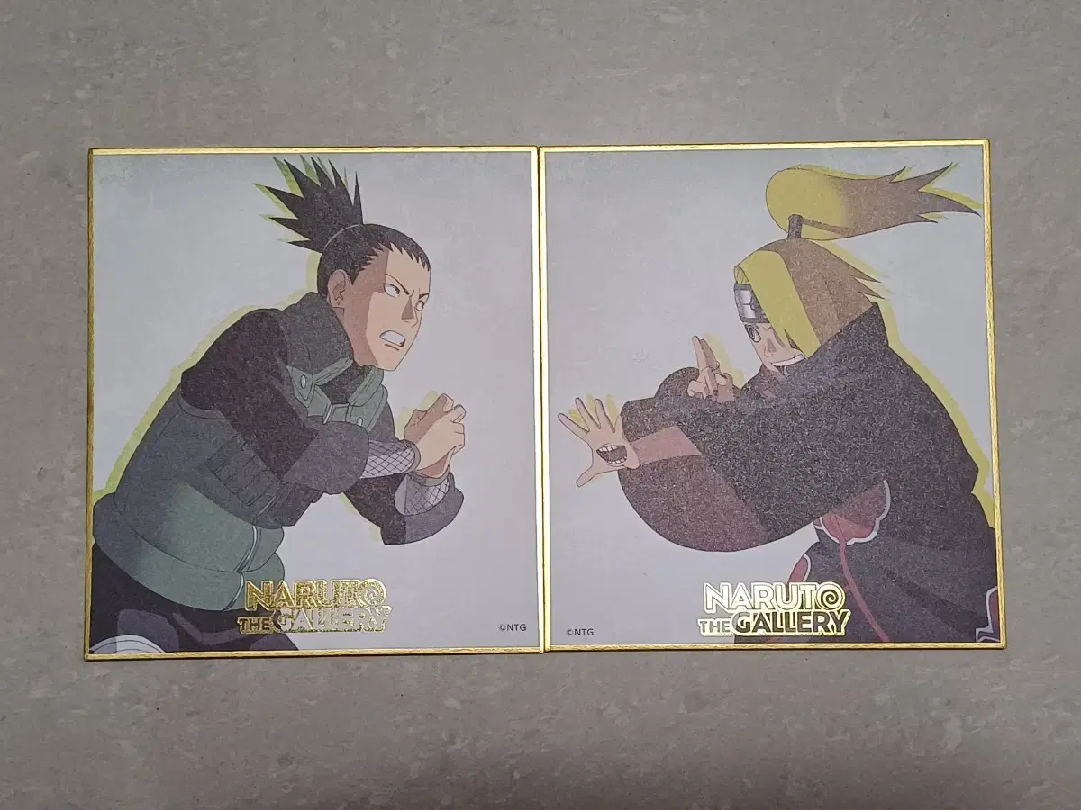 Naruto Exhibition Goods Color Paper Shikamaru Deidara