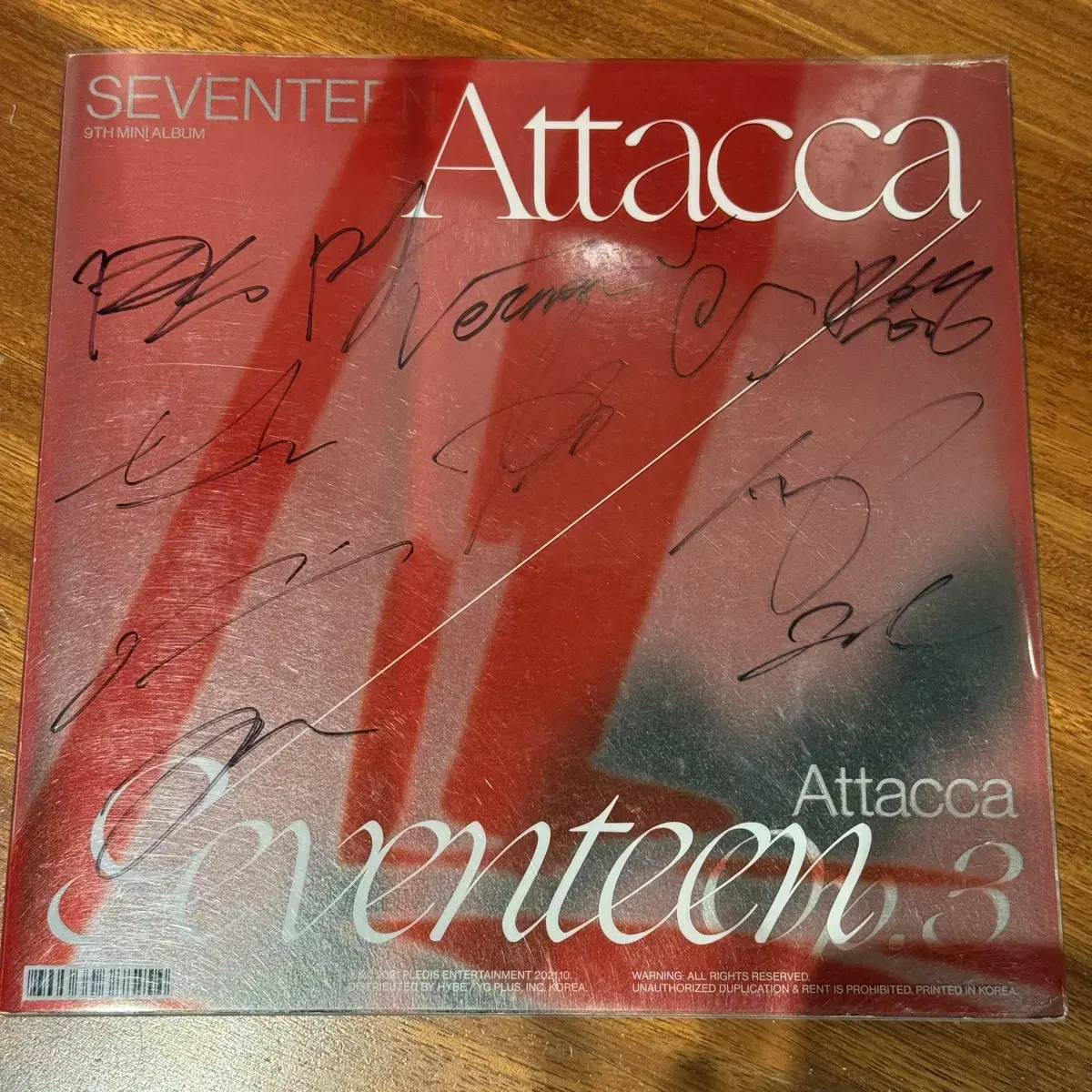 Seventeen Ataka signature album for sale