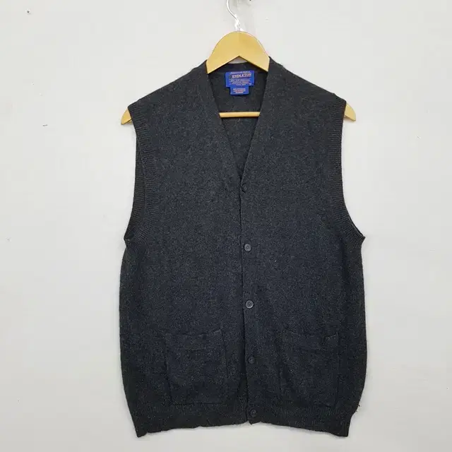 PENDLETON 100% Cashmere Vest Charcoal