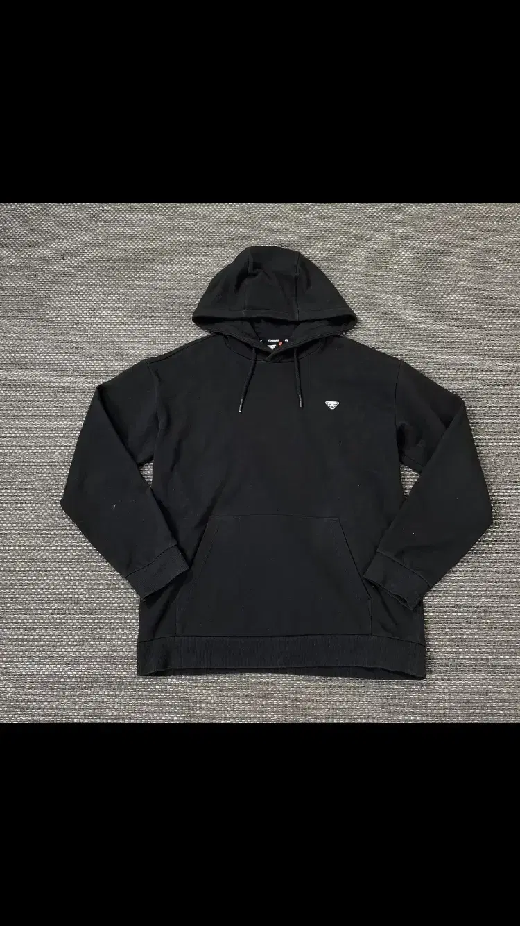 Dynafit Black Small Logo Basic Brushed Hoodie