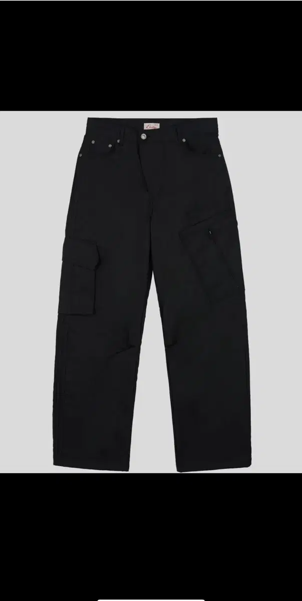 New) etce Unbalanced Cargo Pants 2 (BLACK)(L)