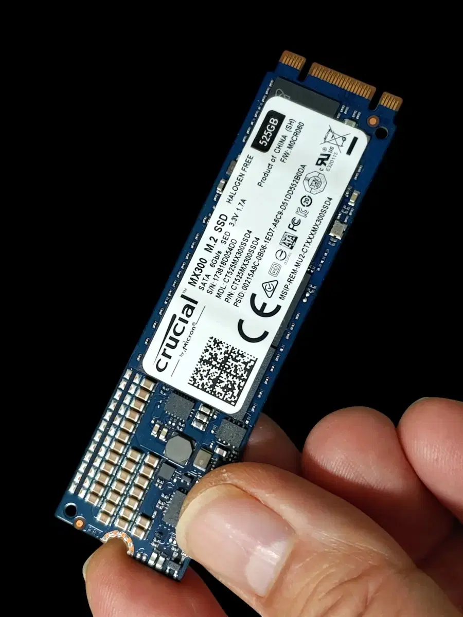 마이크론 M.2 SATA SSD 525GB (상태좋음)