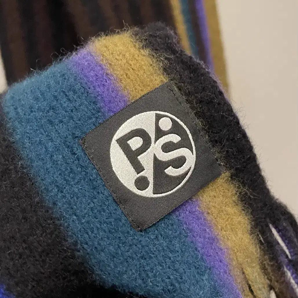 Paul smith 폴스미스 멀티컬러 리버시블 양면 울 머플러 목도리