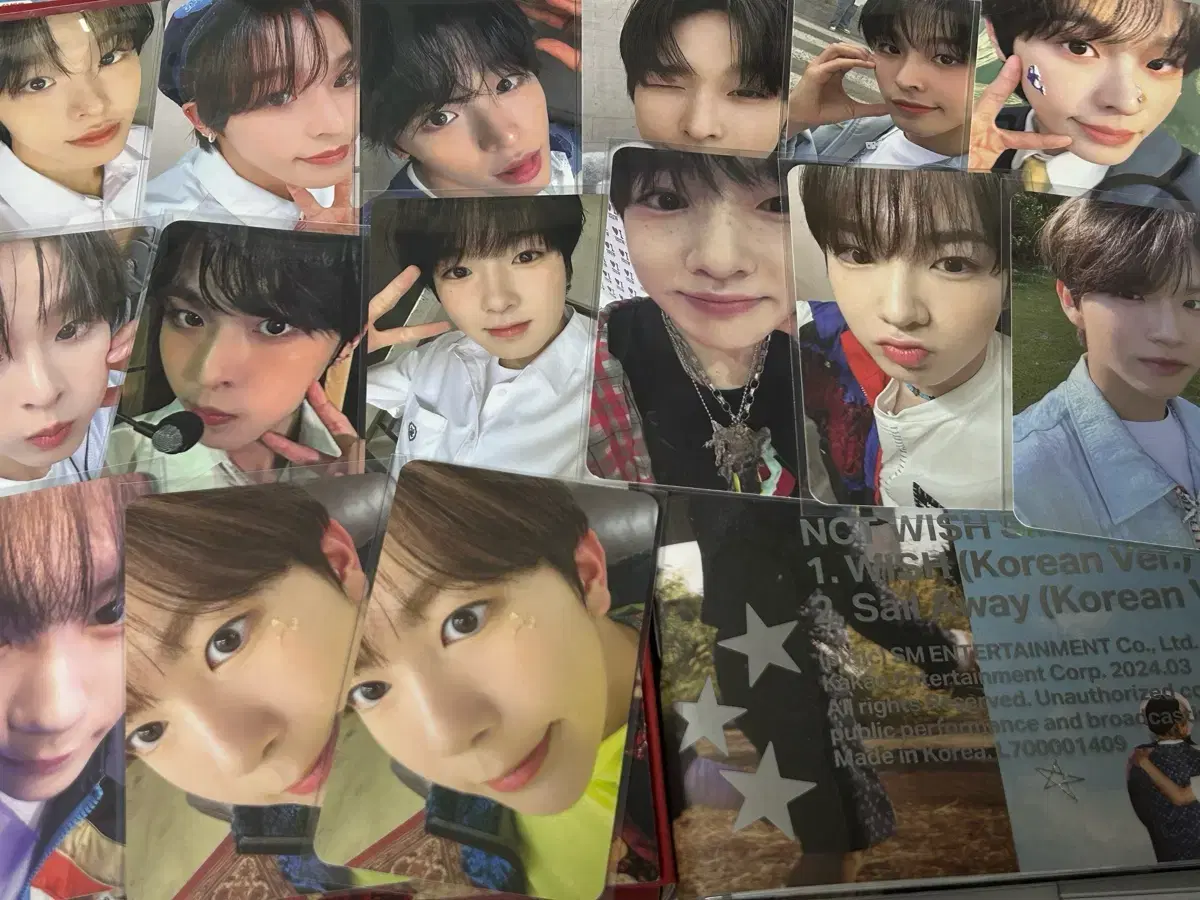 NCT wish NWISH photocard Bulk transfer of unsealed albums riku Ryo Sakuya Ryo Jaehee