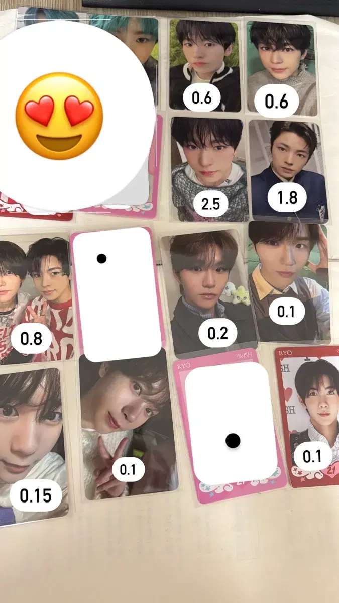 NCTWishPoka Photocard Uushi sion riku Jaehee Sakuya Ryou Wichu Chuu