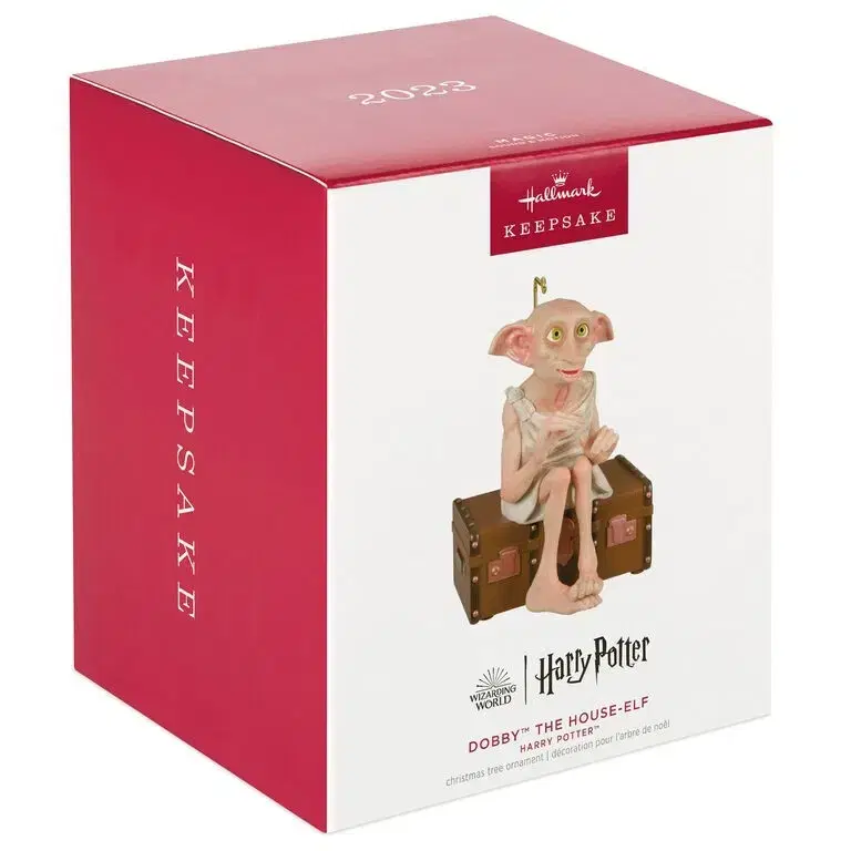 Harry Potter Hallmark Dobby Talking Ornament Figurine sealed sells