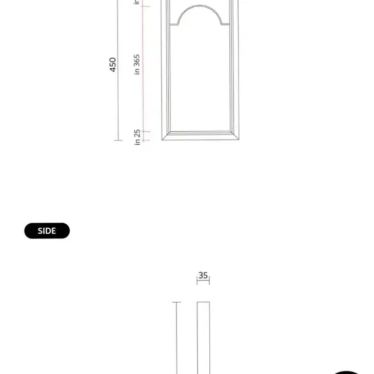 [새제품] 오투가구 덴 피카 미니 거울