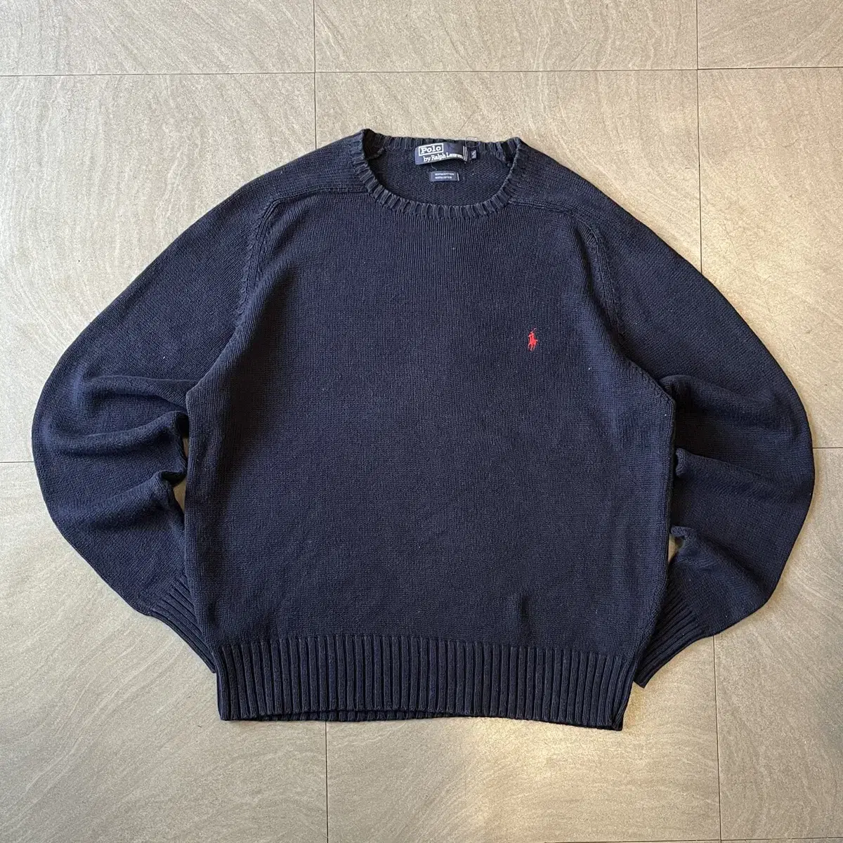 Polo Genuine Navy Harvey Cotton Knit