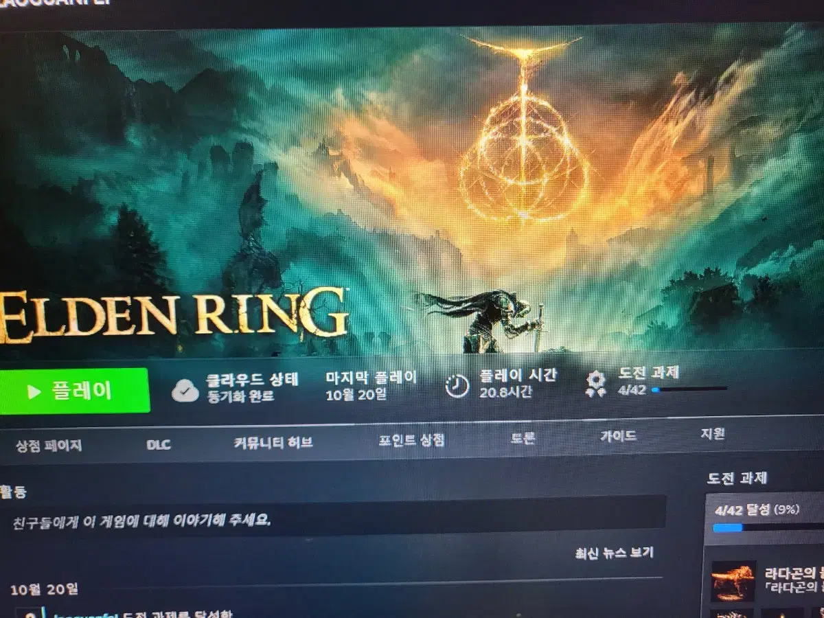 엘든링dlc 계정 스팀