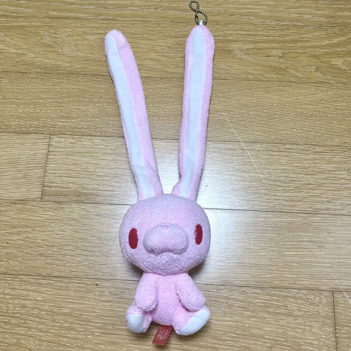 Universal Bunny Red-eyed Pink Rabbit Dog Tag Keyring