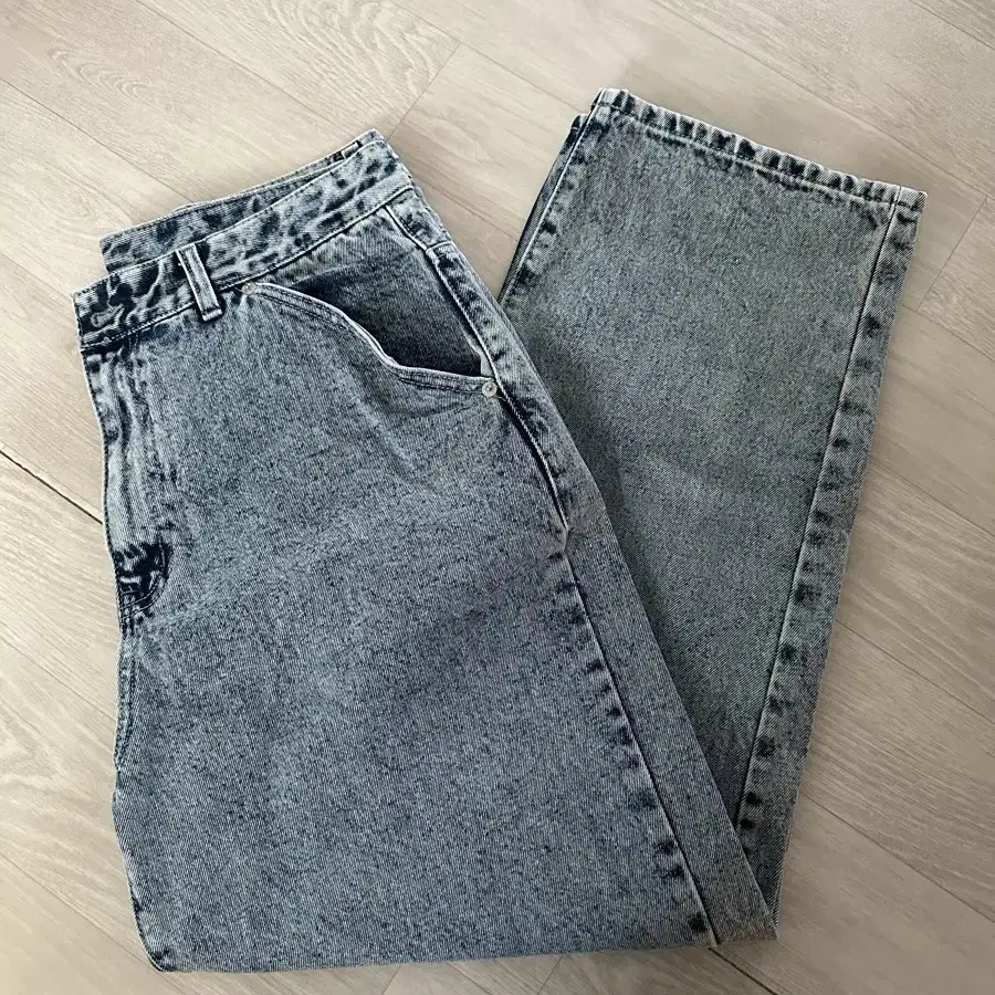 위캔더스 STONE WASHED PANTS (L.DENIM) (L)