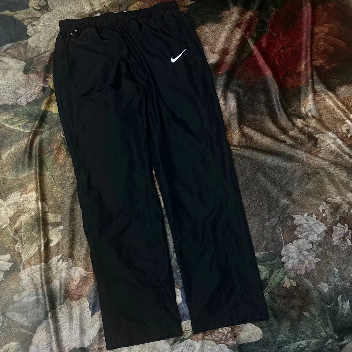 Nike Vintage Dry Fit Swoosh Small Logo Black Track Pants XXL Nike Track Pants