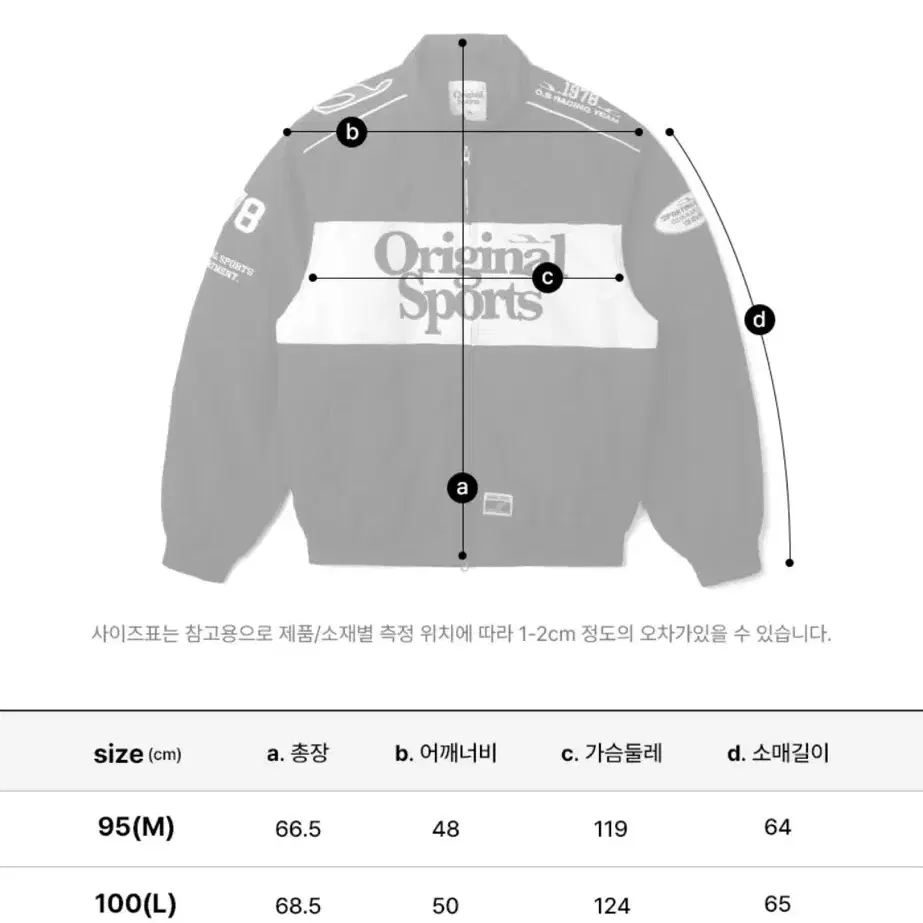 오리지널 스포츠 RACING PADDED JACKET BLAK 레이싱자켓