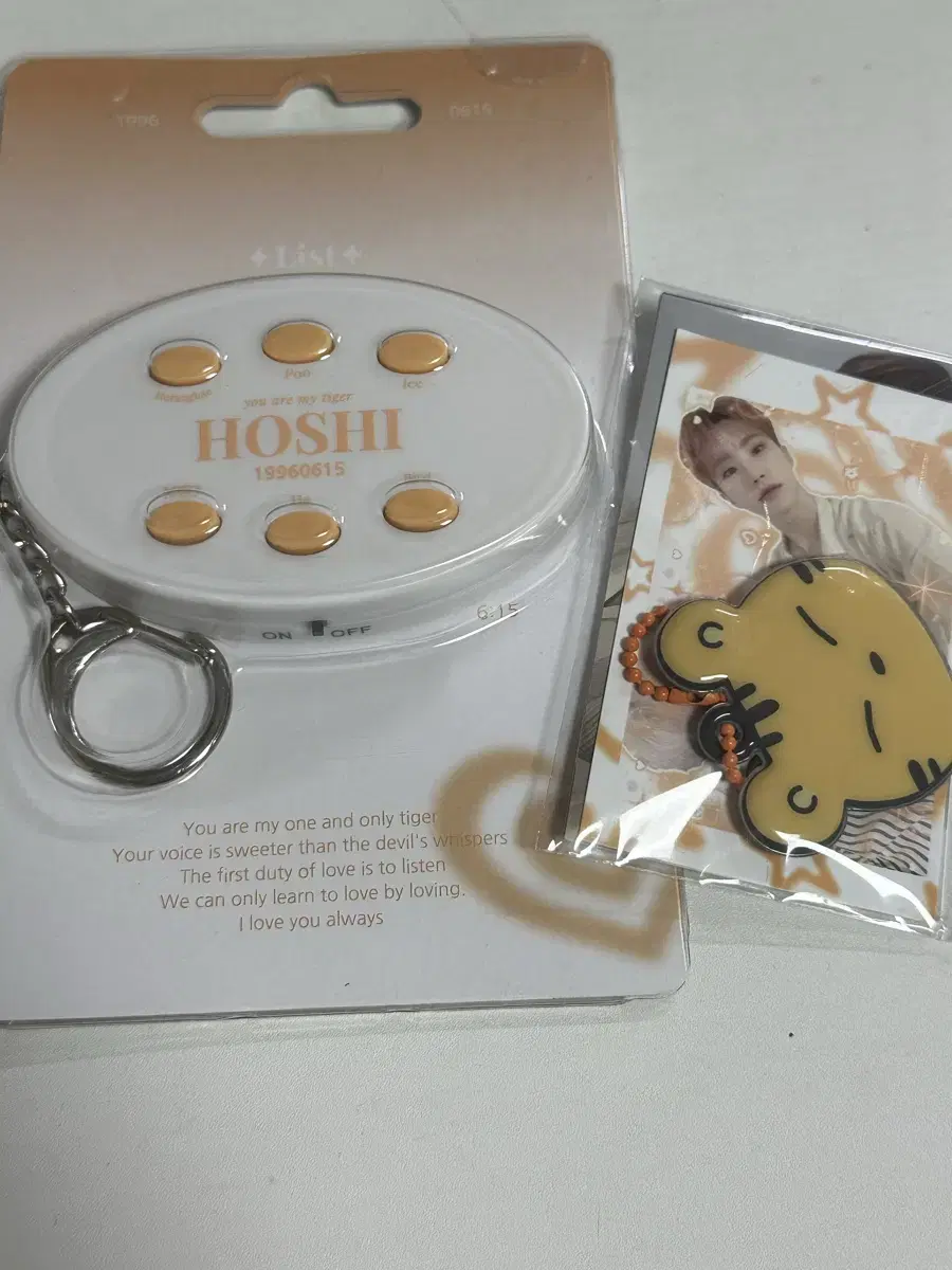 Seventeen hoshi with voice keyring wts with default pre-order benefit 