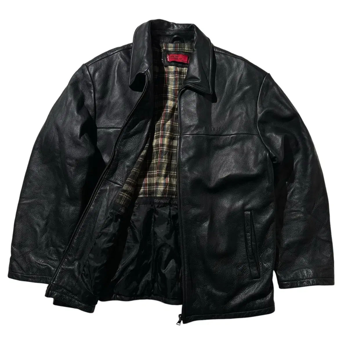 [XL] Levi's Cowhide Single Jacket Black