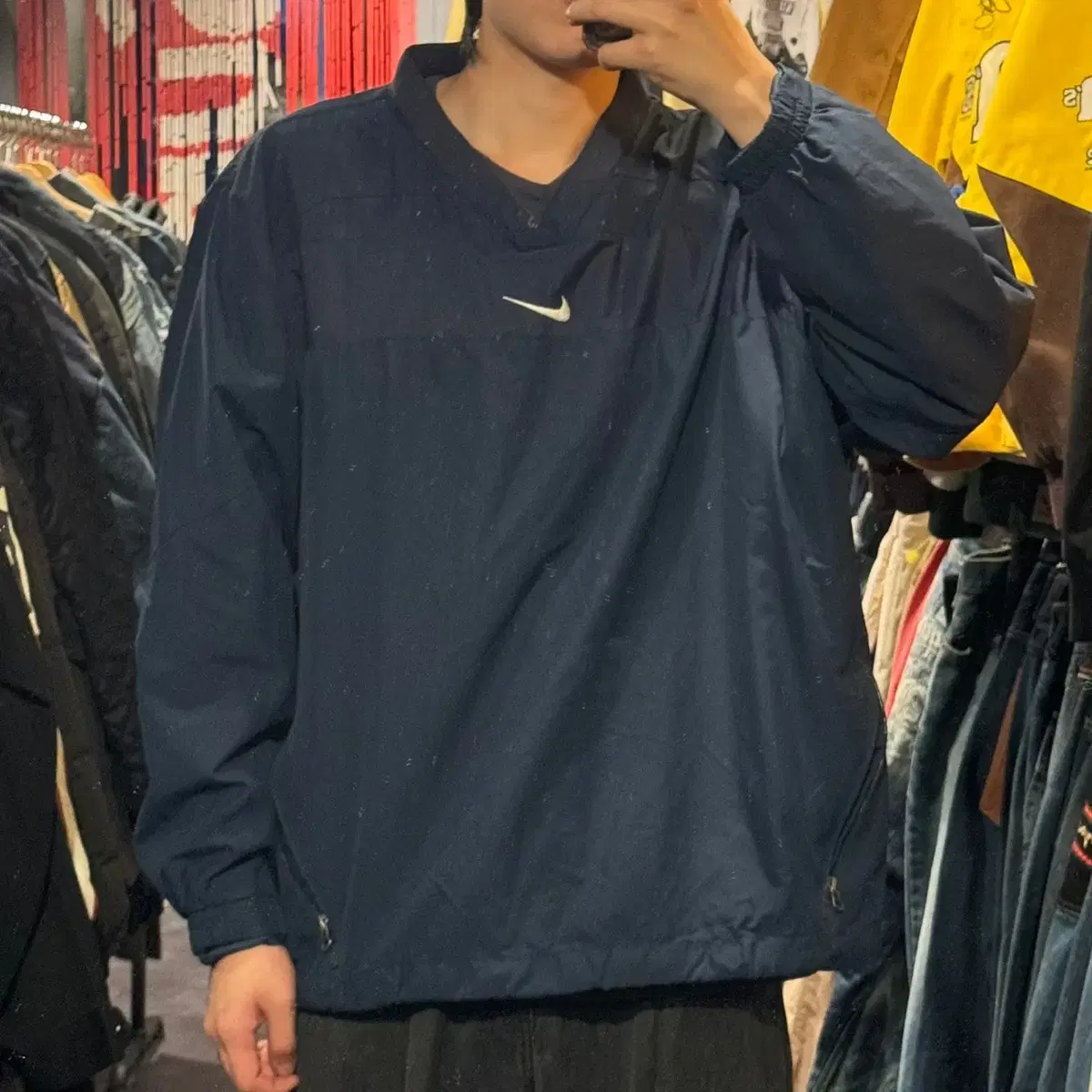 [IM] 올드스쿨 Nike 네이비 웜업