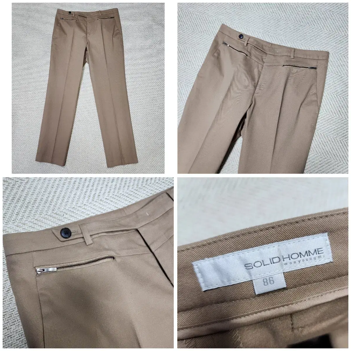 (Genuine) Solid Homme Zipper Point Slacks / 86 (33)