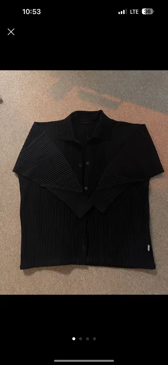 Issey Miyake Black shirt jacket size 3