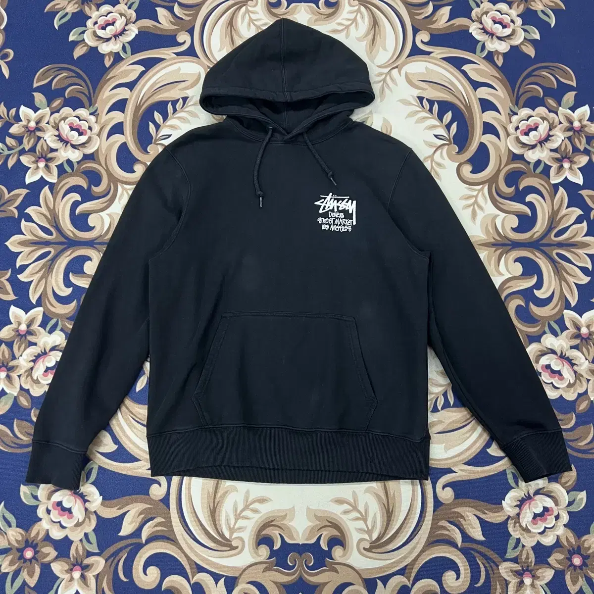 (M)Stussy Dover Street Market Los Angeles Hoodie (Black)