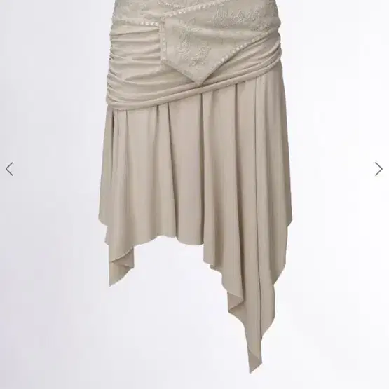 Beaded Jersey Skirt Raw 스컬프터 스커트