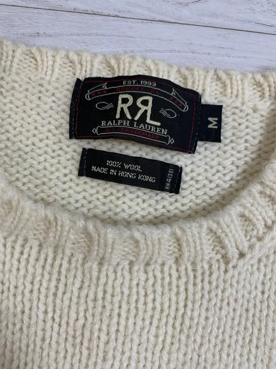 Rrl 100% wool knit