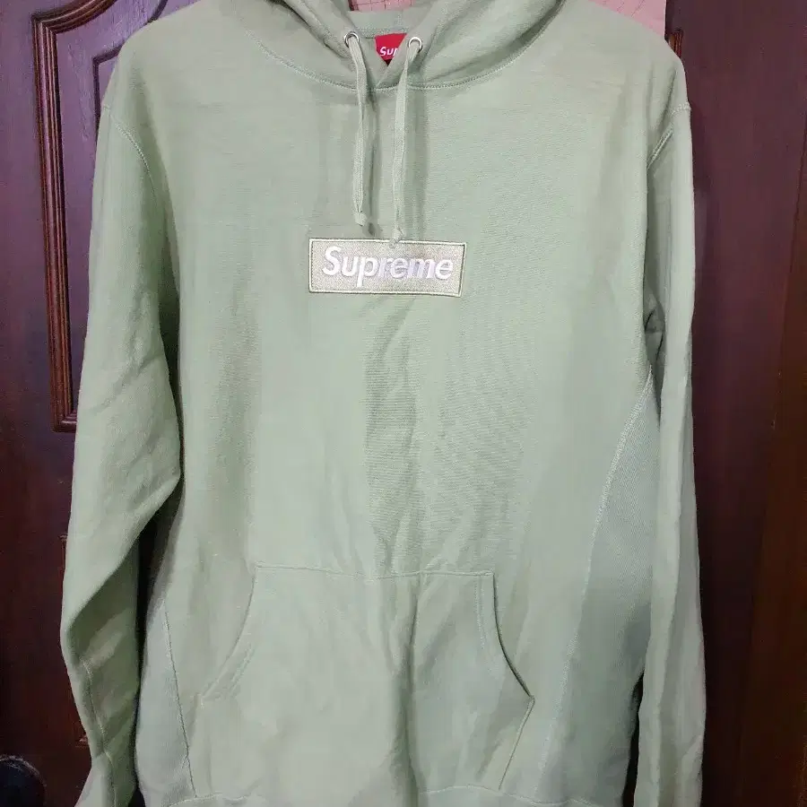 슈프림 민트 후드 후디 XL SUPREME MINT BOX LOGO