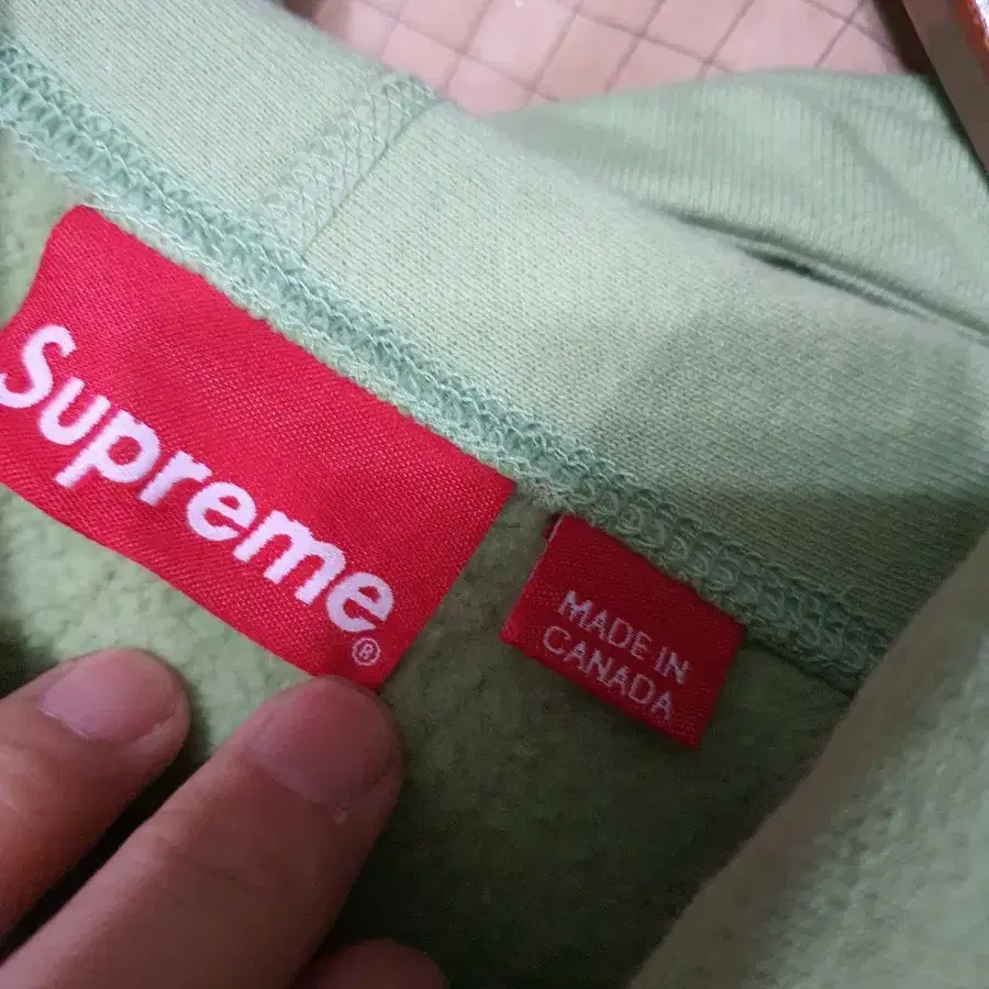 슈프림 민트 후드 후디 XL SUPREME MINT BOX LOGO