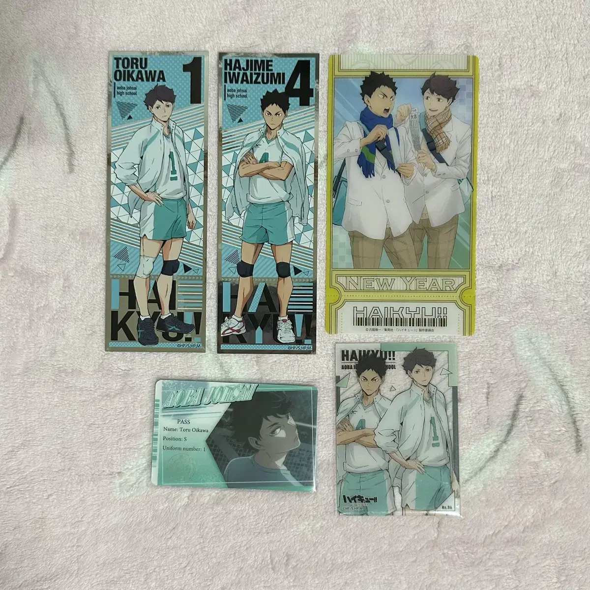 Haikyuu Oikawa Iwaizumi Long Sticker Rare Entrance Pass Passport Clear Card Ticket