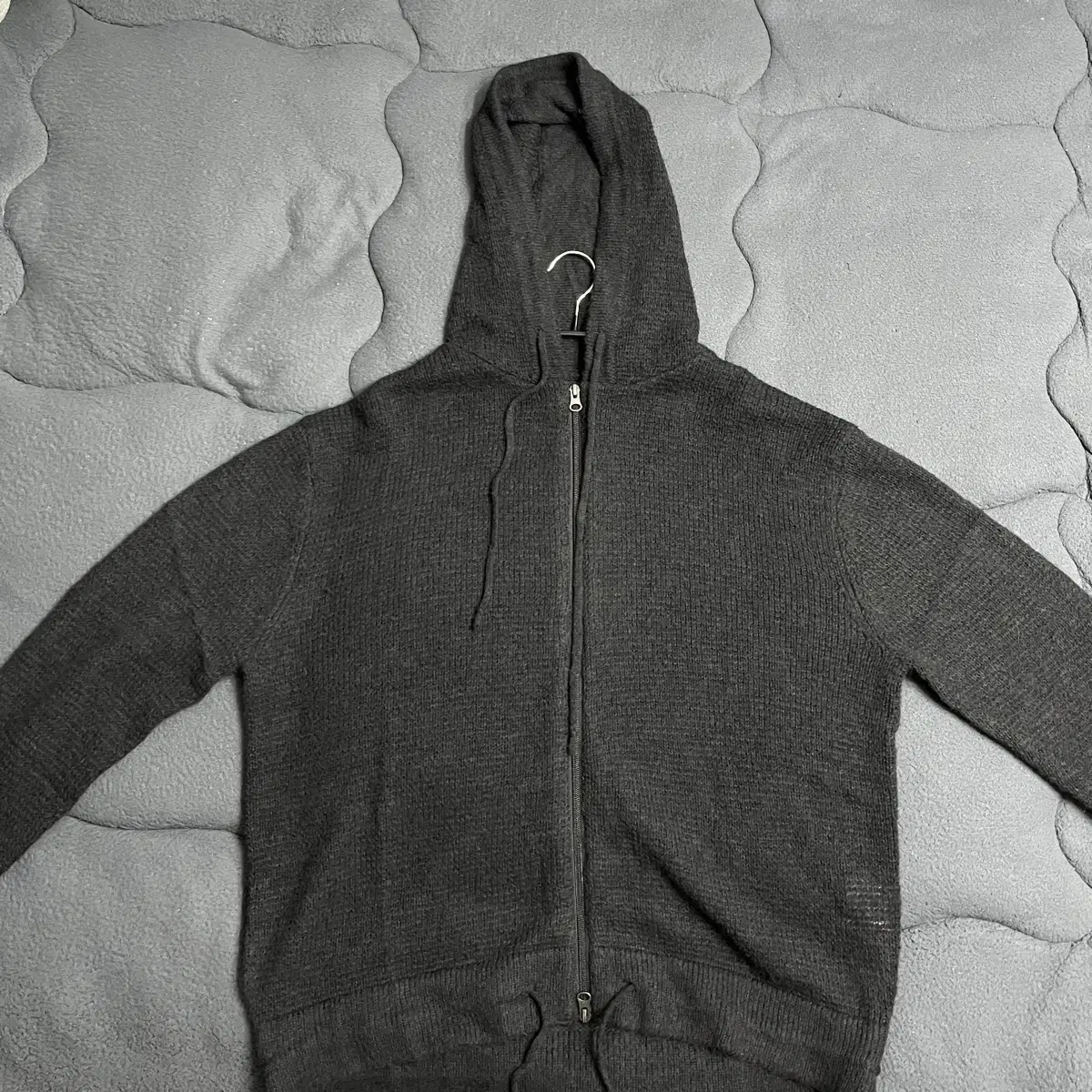 [size 4] Hatching Room Mohair Knit Hoodie V2 Black