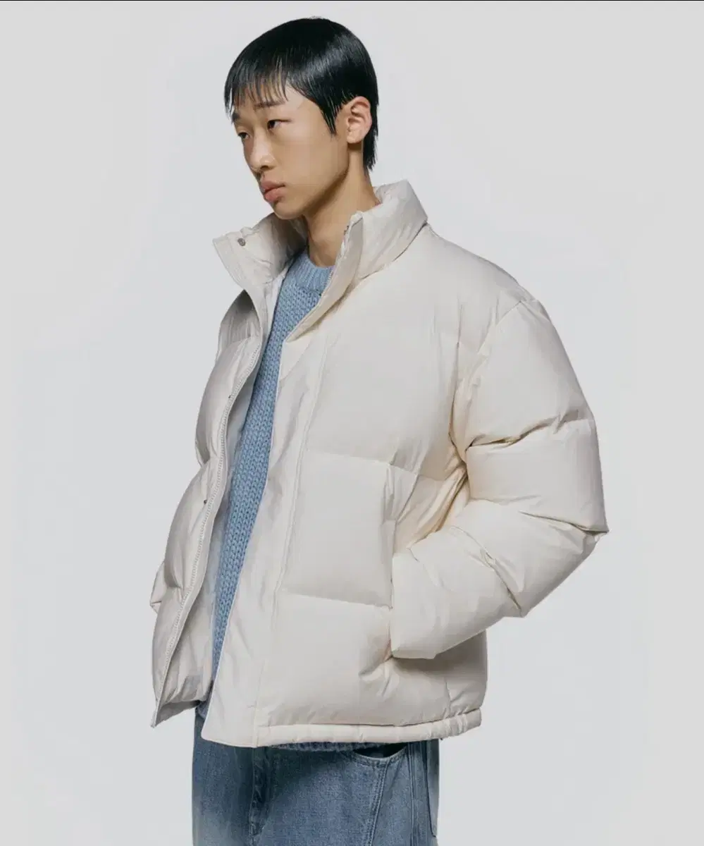 Insulated Essentials Down Jacket (Color: Cream)