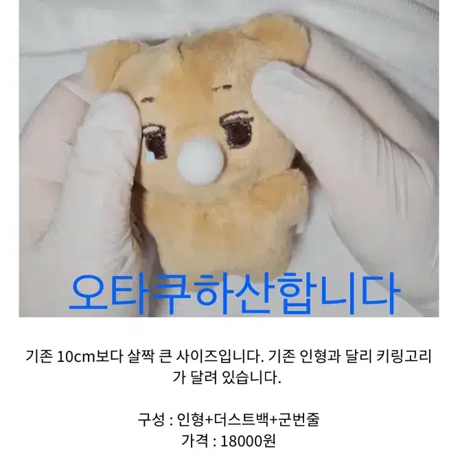 엑소카이 김종인 인형 콧물힝구 원가양도