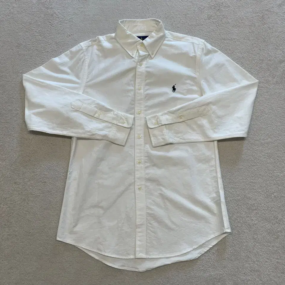 Polo Custom Slim Fit White Shirt M