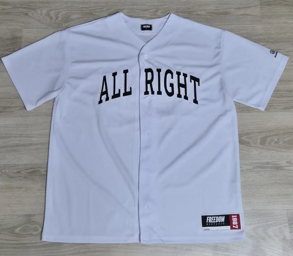 [L]Freedom X All Night Baseball Jersey (White)