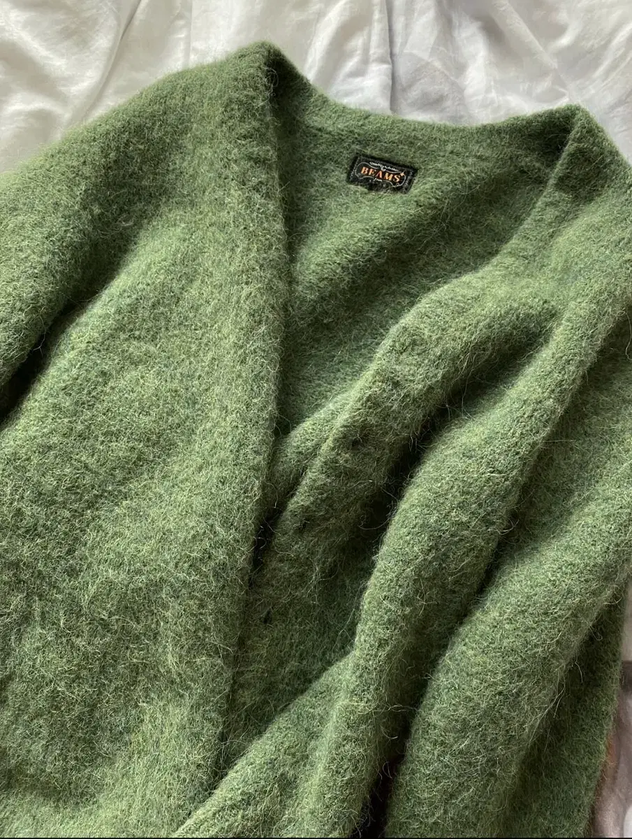 17fw BeamsPlus Alpaca Mohair Cardigan XL