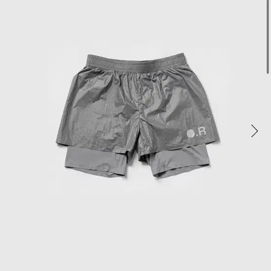 옵티미스틱 러너스 glossy nylon shorts dark-grey