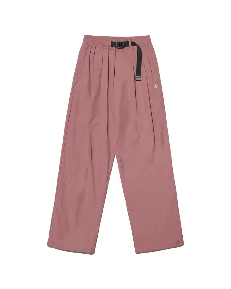 No Manual Two-Tuck Nylon Trousers - Vintage Red