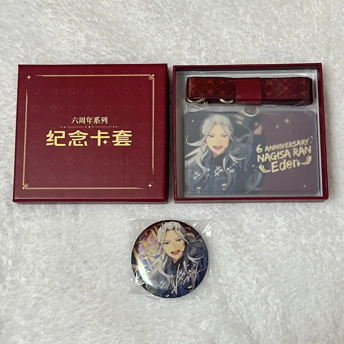 Angsta zhongsta lan nagisa mudstar 6th anniversary kard case badge canbadge