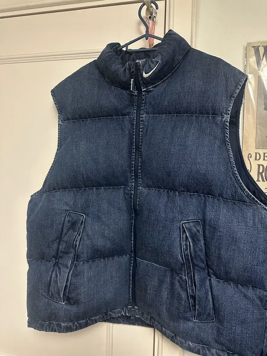 Nike Supreme Denim Padded Vest L