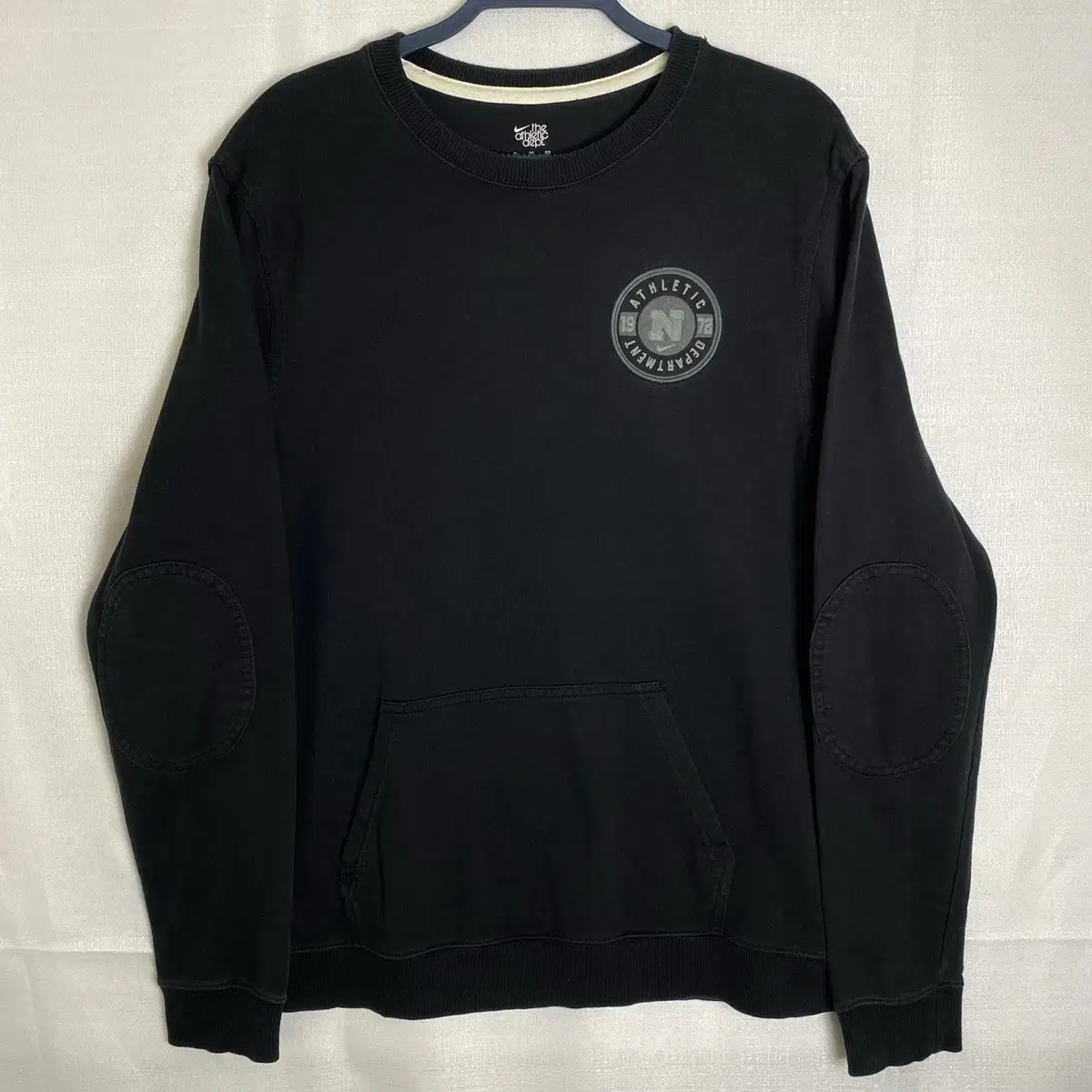 [XL] Nike Logo Waffen Elbow Patch Pocket Sweatshirt Black